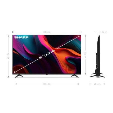 Sharp 50 UHD 4K FRAMELESS SMART GOOGLE TV (50GL4260E)