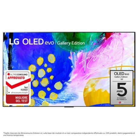 LG OLED evo Gallery Edition 4K 65'' Serie G2 OLED65G26LA Smart TV NOVITÀ 2022 (OLED65G26LA.API)