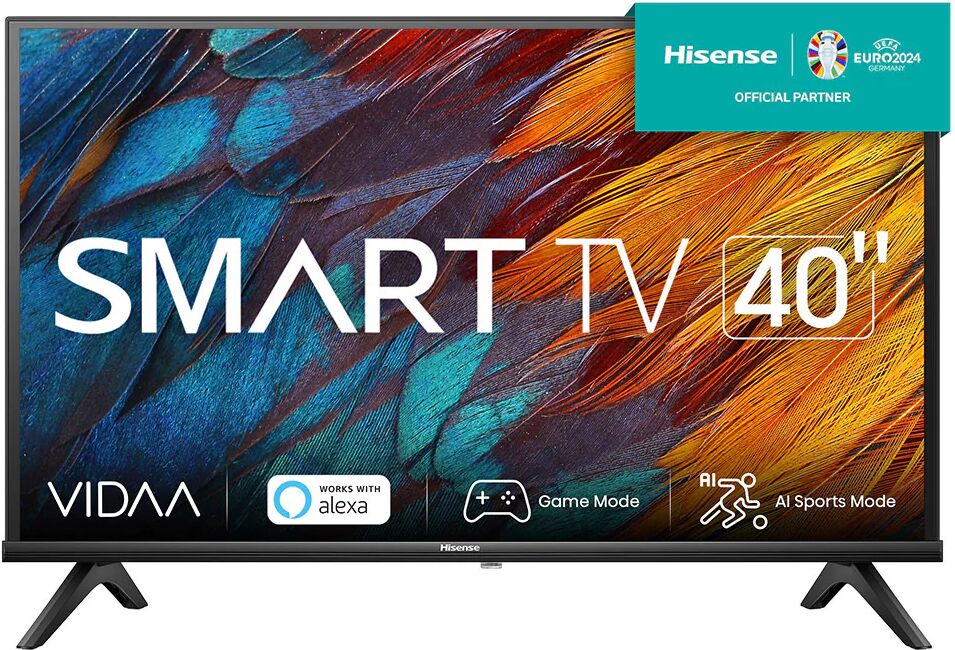 Hisense 40A4K TV 101,6 cm (40) Full HD Smart TV Wi-Fi Nero 200 cd/m²