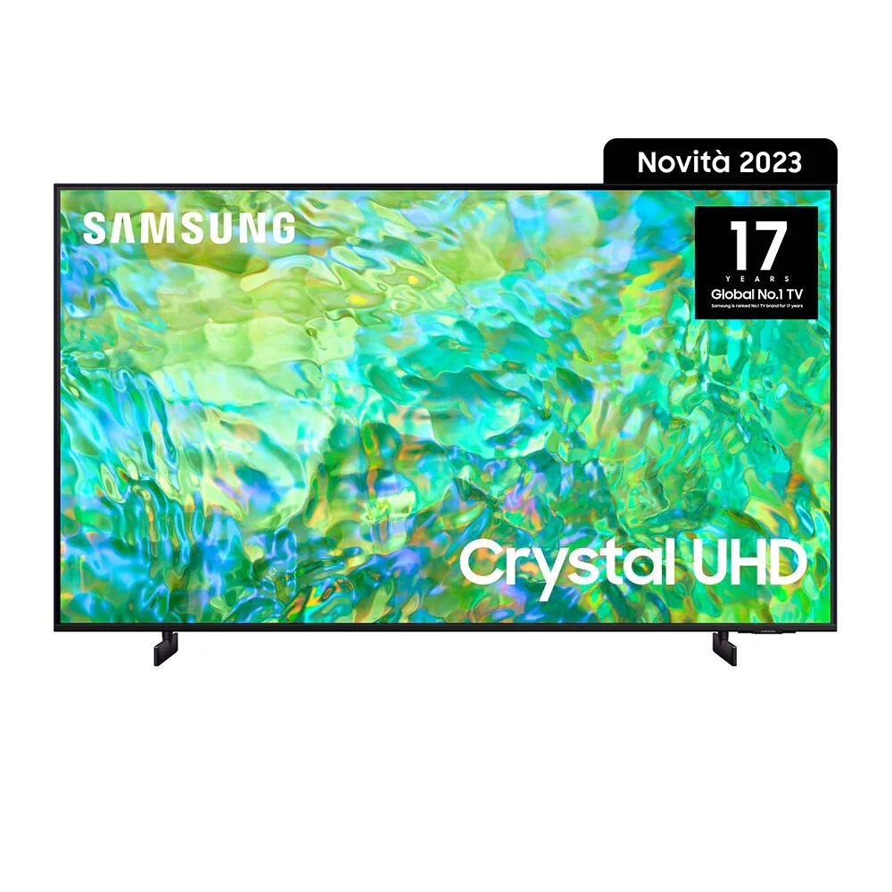 Samsung Series 8 TV UE55CU8070UXZT Crystal UHD 4K, Smart TV 55 Processore Crystal 4K, Adaptive Sound, Black 2023