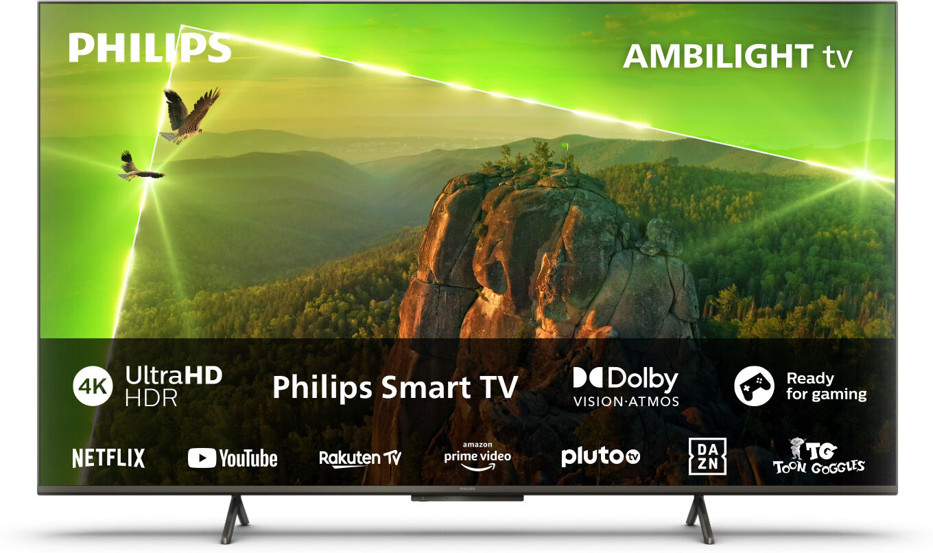 Philips Ambilight TV 8118 55" 4K Ultra HD Dolby Vision e Atmos Smart [55PUS8118/12]