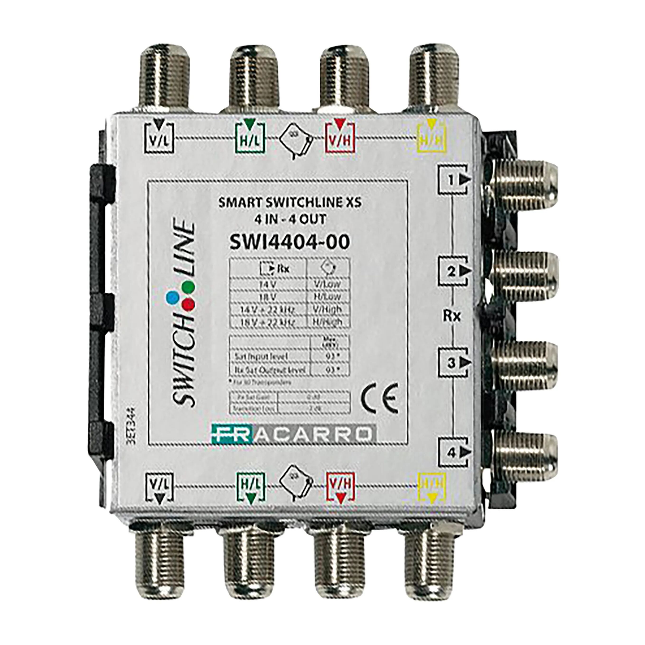 Fracarro MULTISWITCH  SMART SW LINE XS 4 +4 - 0DB PER IMPIANTI SAT CENTRALIZZATI