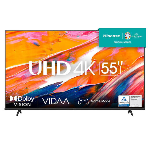 Hisense TV LED Ultra HD 4K 55'' 55A6K Smart TV, Wifi, HDR Dolby Vision,