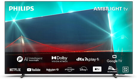 Philips Ambilight TV OLED 718 65“ 4K UHD Dolby Vision e Dolby Atmos Go