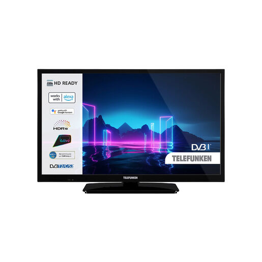 Telefunken TE24550B42V2E TV 61 cm (24'') HD Smart TV Nero 220 cd/m²