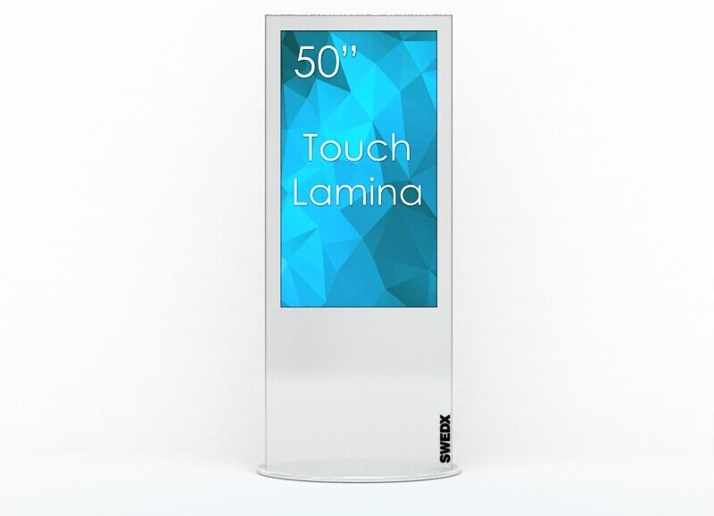 Swedx Lamina 50" Touch, Alu - W / nat 4K