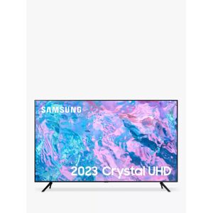 SAMSUNG UE55CU7100 (2023) LED HDR 4K Ultra HD Smart TV, 55 inch with TVPlus, Black - Black - Unisex