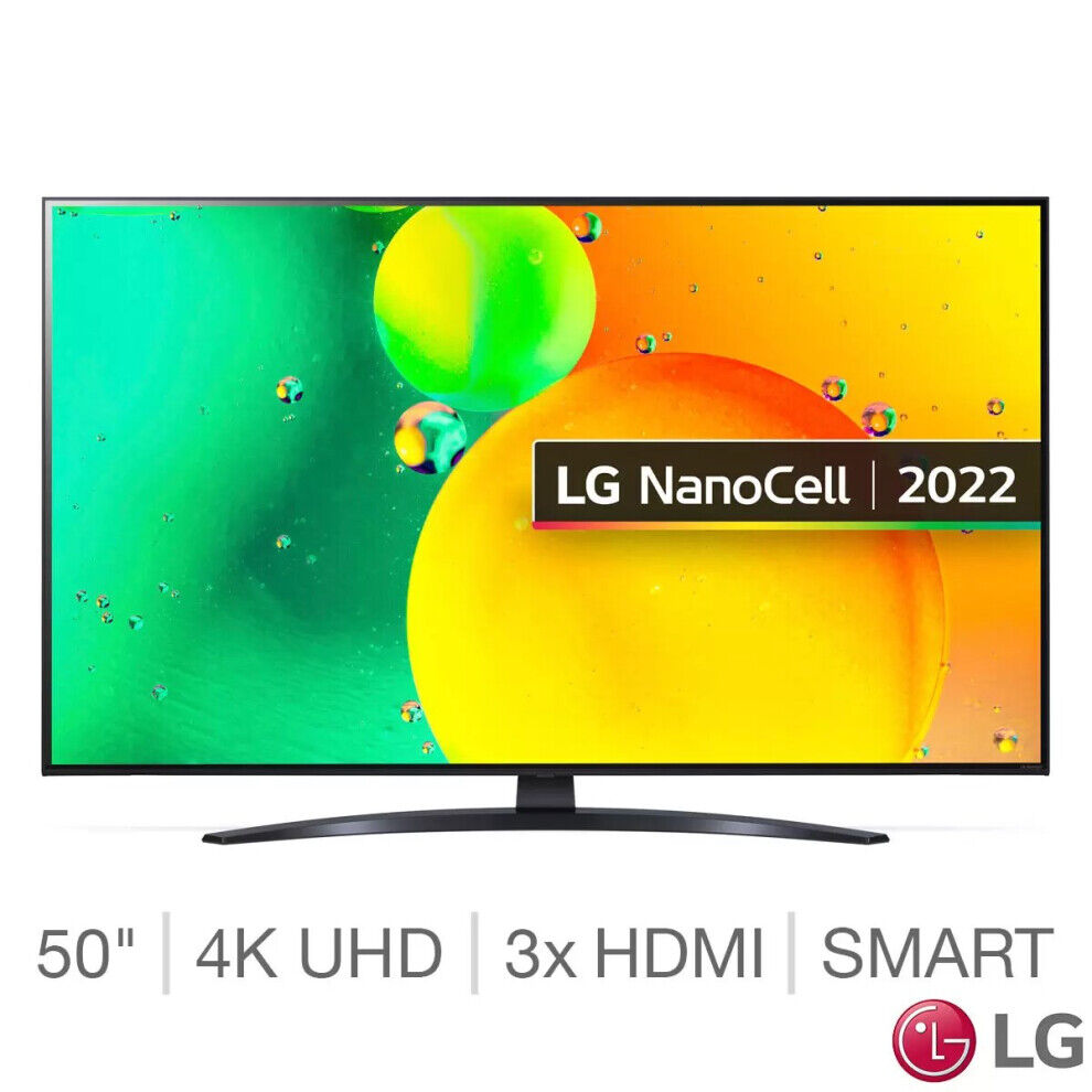 LG Smart TV NanoCell 4K Ultra HD 50 Inch, 50NANO766QA