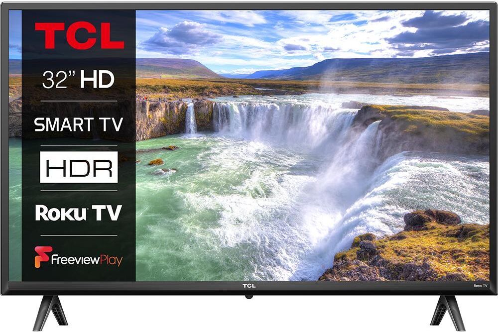 32" TCL 32RS530K Roku  Smart HD Ready LED TV, Black