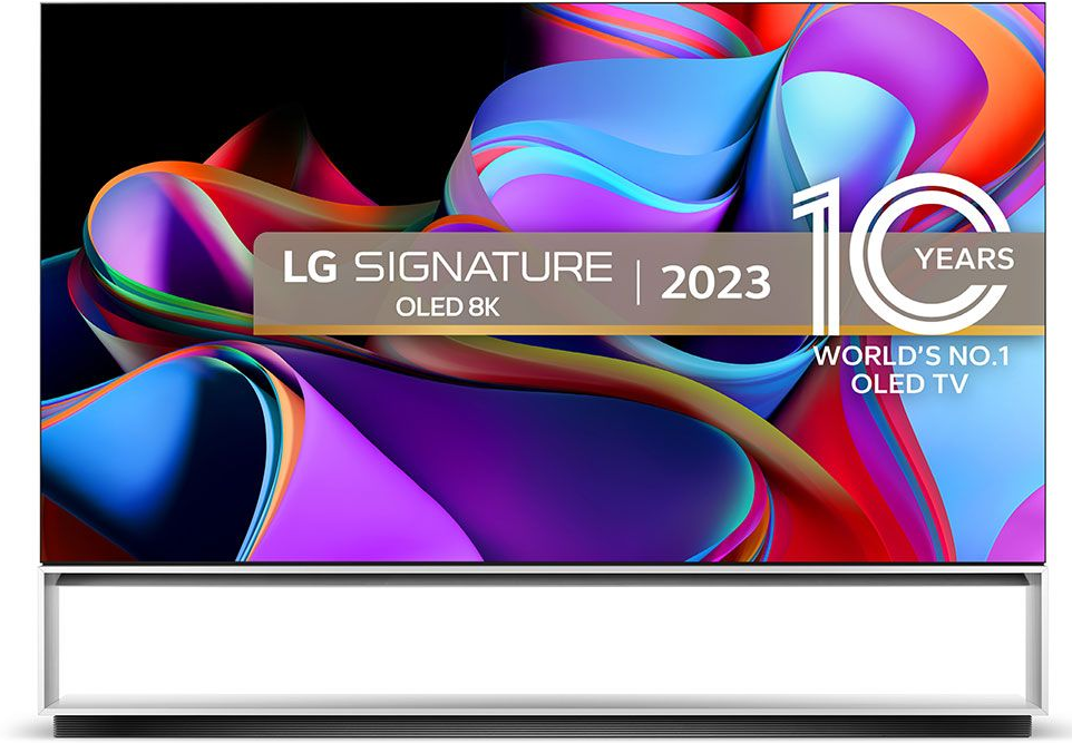 LG OLED88Z39LA 88" OLED evo 8K television with next-gen α9 Gen6 AI processor.