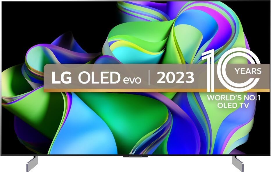 LG OLED42C34LA 2023 42 Inch C3 OLED 4K Smart TV - BLACK