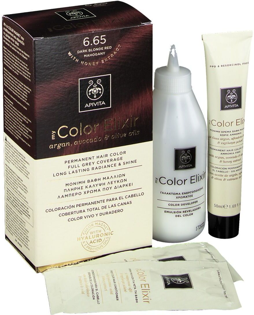 Apivita My Color Elixir 6.65 Blondes Foncé Rotes Mahagoni