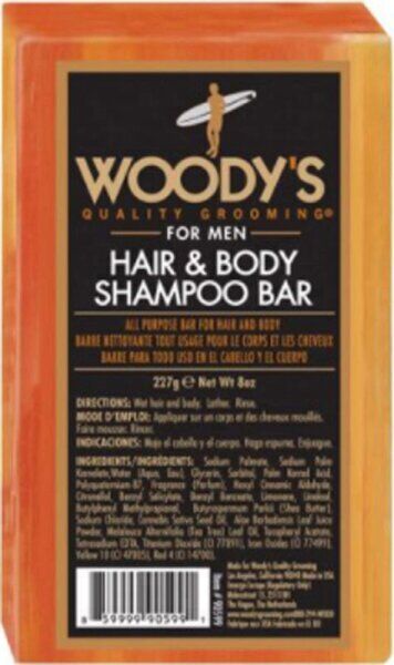 Woody's Hair & Body Shampoo Bar 227 g Festes Shampoo