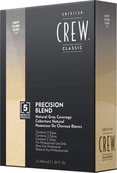 American Crew Precision Blend Haartönung Light 7-8 3 x 40 ml