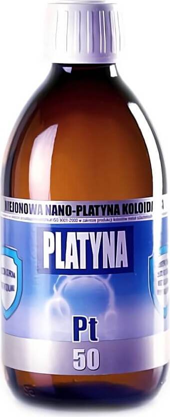 PRO AKTIV SP. Z O. O. Niejonowa nano platyna koloidalna Pt 50 5ppm 300ml Pro Aktiv