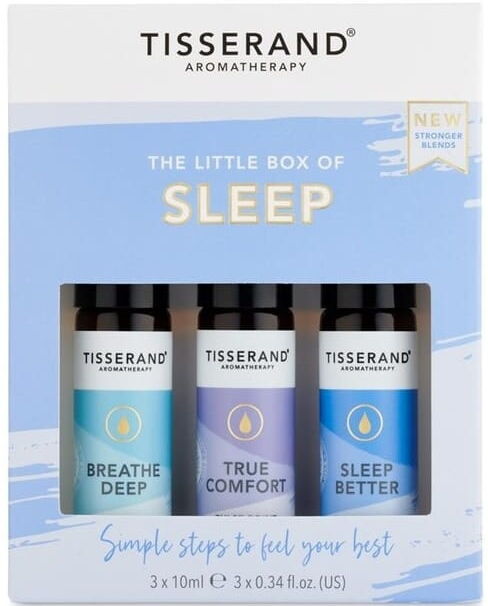 Tisserand Aromatherapy The Little Box of Sleep Zestaw olejków eterycznych rollon na dobry sen 3 x 10 ml Tisserand Aromatherapy