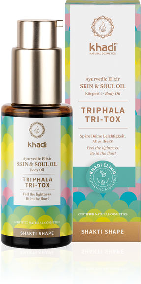 KHADI Ajurwedyjski olejek do masażu limfatycznego Khadi - Triphala Tri-tox- Shakti Shape