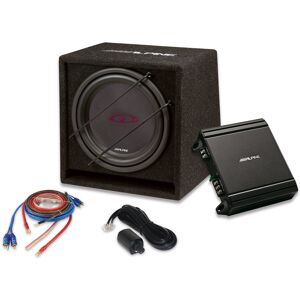 Kit Subwoofer + Amplificador + Cajón Alpine Sbg-30kit