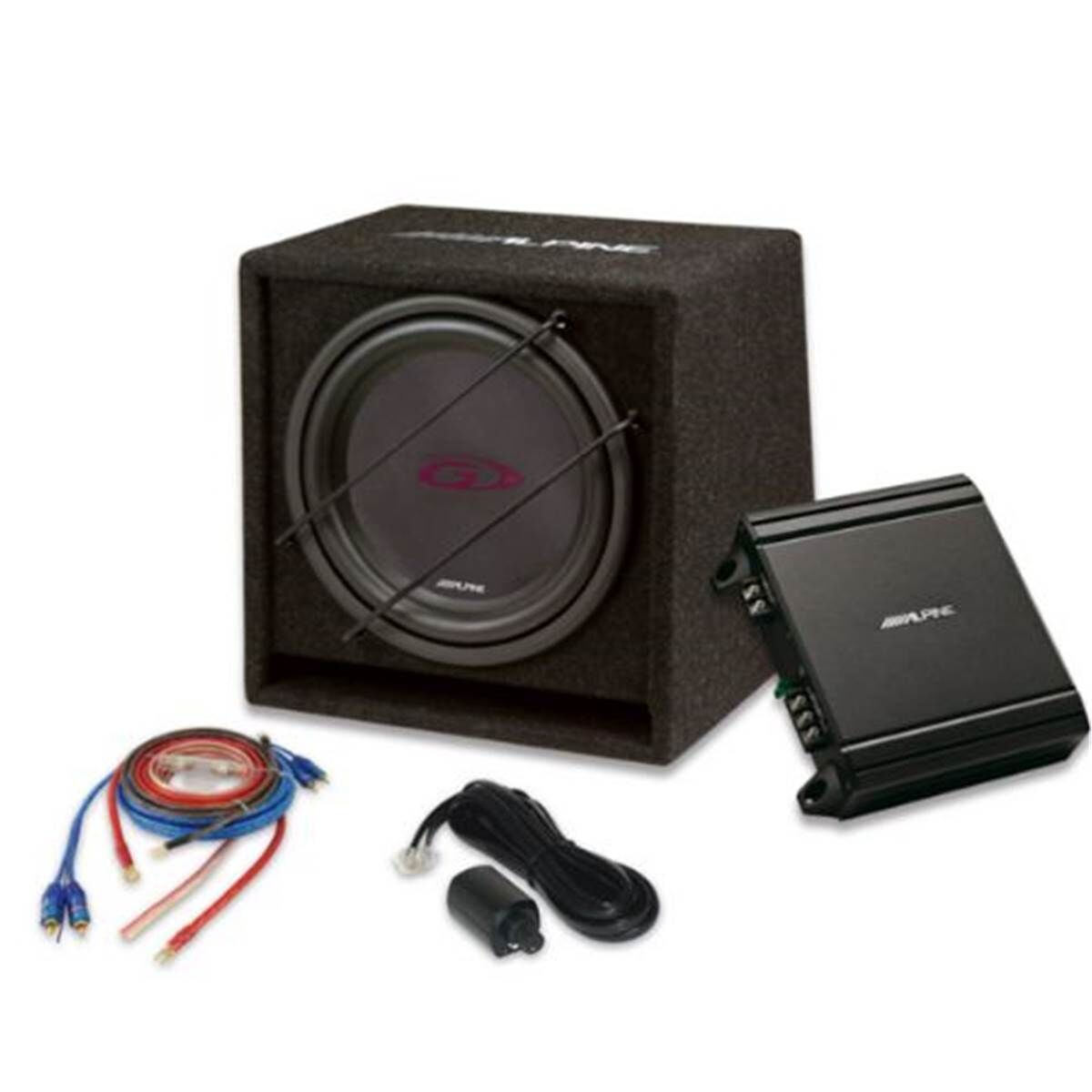 Alpine Subwoofer para coche  con cajón Bass réflex de 12''