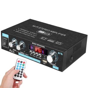Meco Effektforstærker Audio Karaoke Hjemmebiografforstærker 2-kanals Bluetooth Klasse D-forstærker USB/SD AUX-indgang