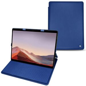 Noreve Lederschutzhülle Microsoft Surface Pro X Perpétuelle Bleu océan