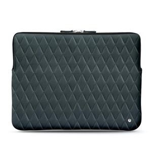 Noreve Schitzhülle aus Leder für MacBook 15' Tentation Tropézienne Couture Blu marino - Couture
