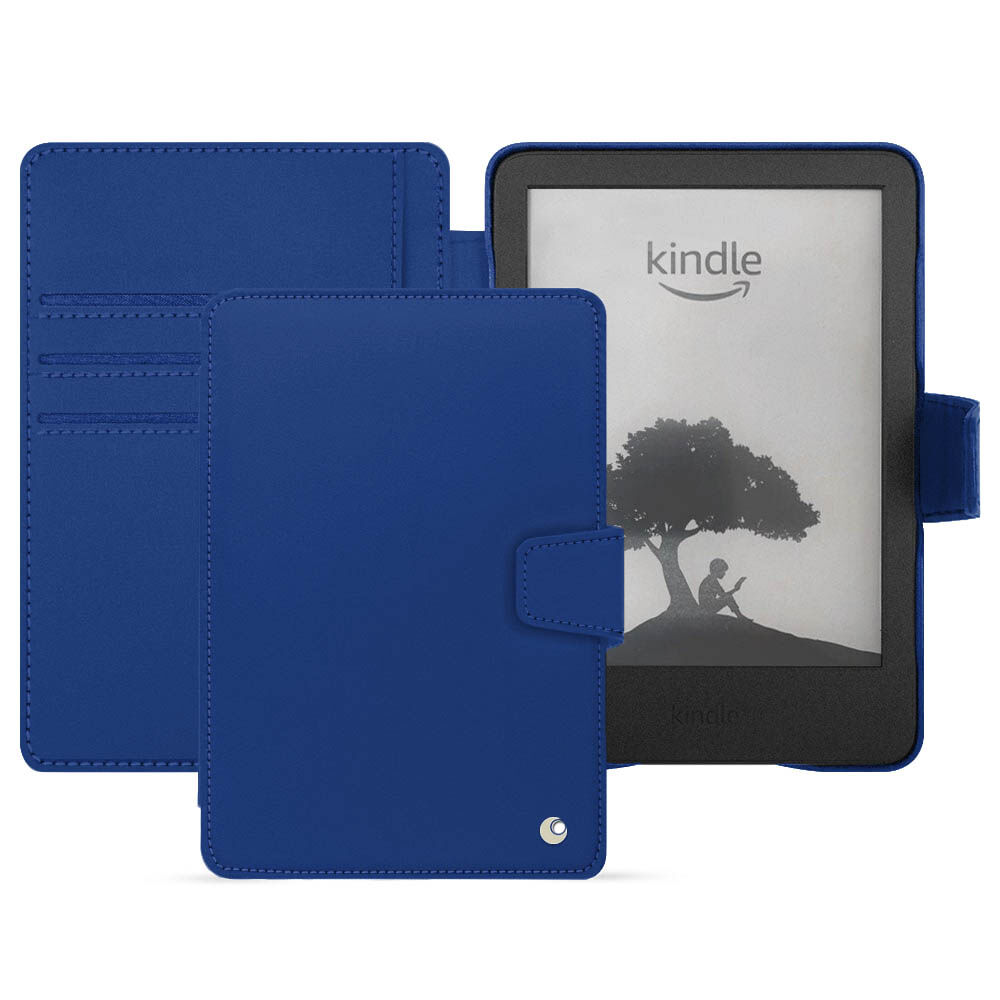Noreve Lederschutzhülle Amazon Kindle (2022) Perpétuelle Bleu océan