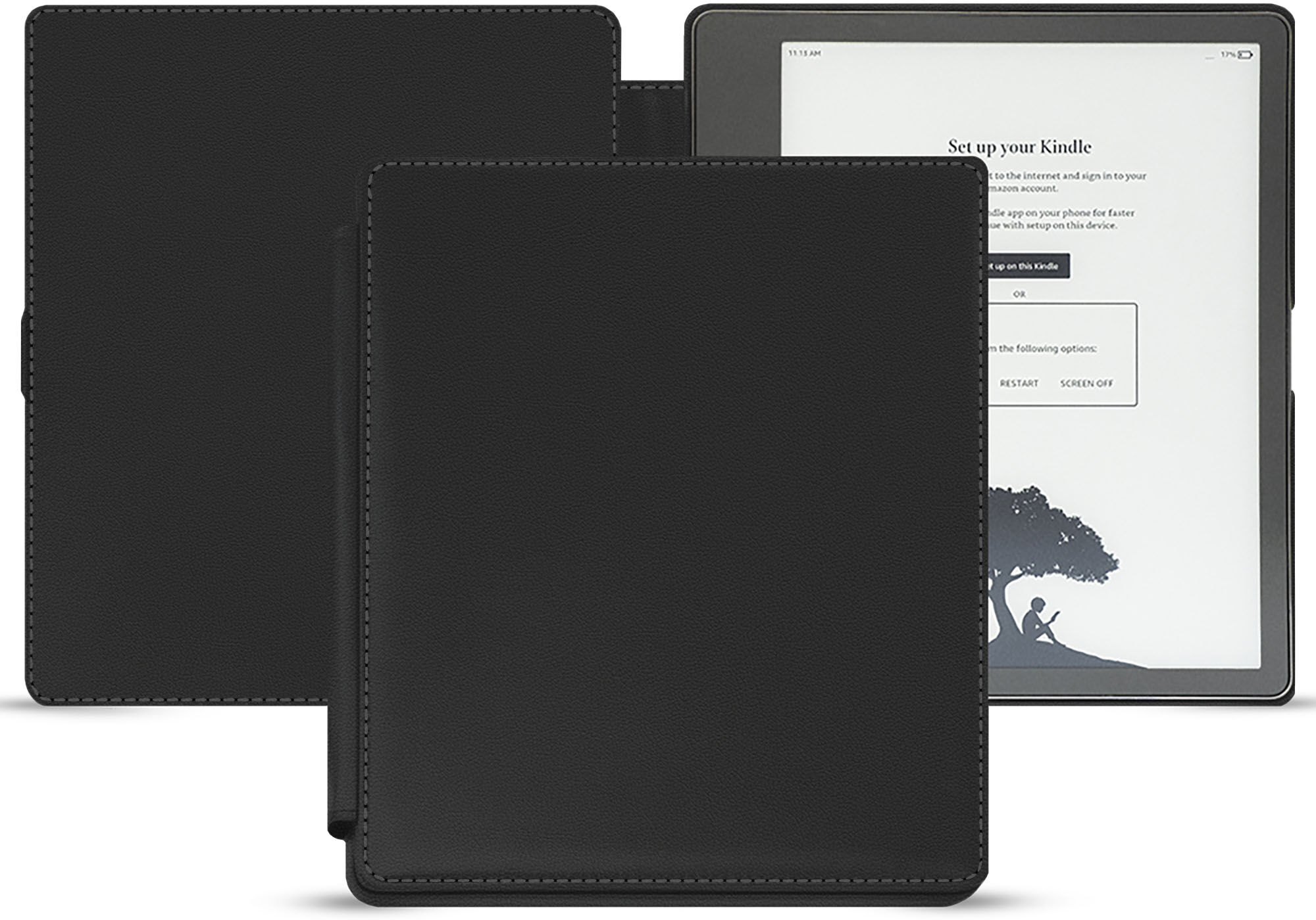 Noreve Lederschutzhülle Amazon Kindle Scribe Évolution Noir PU