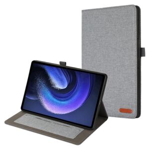 My Store For Xiaomi Pad 6 / Pad 6 Pro Fabric Leather Tablet Case(Grey)