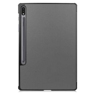 INF Samsung Galaxy Tab S7 Plus / FE / Lite Tri-fold etui PU læder / PC grå