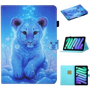 High Discount Til iPad 10. Gen 10.9 2022 Farvet Tegning Smart læder Tablet Case (Little Tiger)