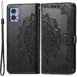 Generic Mandala Motorola Moto E22 / E22i Flip Etui - Sort