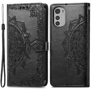 Generic Mandala Motorola Moto E32 Flip Etui - Sort