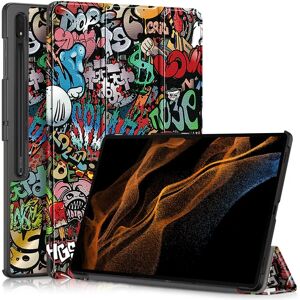 TABLETCOVERS.DK Samsung Tab S9 Ultra Tri-Fold Kunstlæder Cover - Graffiti