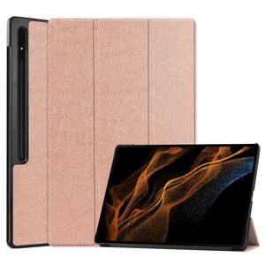 TABLETCOVERS.DK Samsung Tab S9 Ultra Tri-Fold Kunstlæder Cover - Rose Gold