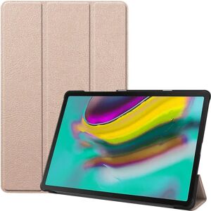 TABLETCOVERS.DK Samsung Galaxy Tab S5e Foldbart Læder Cover m. Ståfunktion - Guld