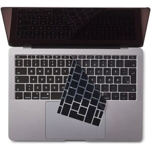 Philbert MacBook (A1534 / A1708) Keyboard Cover m. Dansk Tastatur - Sort