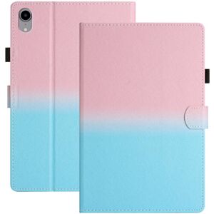 TABLETCOVERS.DK iPad Air (2022 / 2020) / Pro 11 (2022 / 2021 / 2020 / 2018) Flipstander Læder Cover m. Vågeblus Funktion & Kortholder - Lyserød / Lyseblå