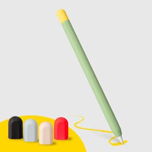 doodroo Apple Pencil 1 & 2nd Gen. Silikone Cover m. 5 Farverige ender – Grøn