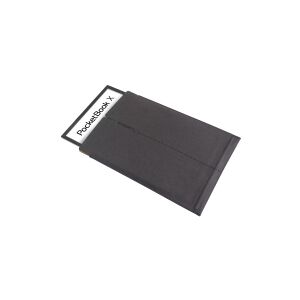 PocketBook - Flipomslag to eBook læser - polyurethan, mikrofiber - sort/gul - 10.3 - for PocketBook InkPad X