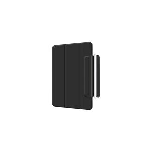 eSTUFF Magnet case - Skærmdække til tablet - termoplastisk polyuretan (TPU) - sort - 12.9 - for Apple 12.9-inch iPad Pro (4. generation)
