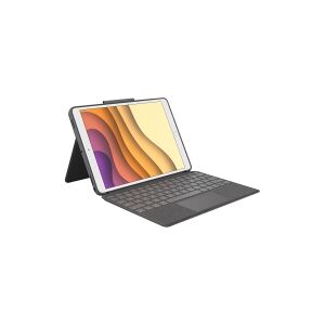 Logitech®   Combo Touch - Tastatur og folio-kasse - med trackpad - bagbelyst - Apple Smart connector - Pan Nordic - grå - for Apple 10.9-inch iPad Air (4. generation, 5. generation)