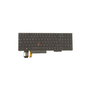 Lenovo Lite-On - Notebooks udskiftningstastatur - med Trackpoint, UltraNav - bagbelyst - QWERTY - græsk - sort - FRU - for ThinkPad P15s Gen 2 20W6, 20W7  T15 Gen 2 20W4, 20W5