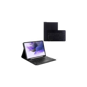 Strado Tablet-etui med tastatur til Samsung Galaxy Tab S7 FE/ S7 Plus - CFS7FE (sort) universal