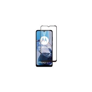 Screenor Premium New Full Cover - Skærmbeskytter for mobiltelefon - glas - rammefarve sort - for Motorola Moto E22