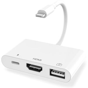 Apple Lightning Til 4k Hdmi Hub - Hvid