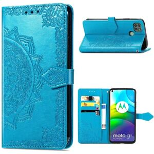 Generic Mandala Motorola Moto G9 Power Flip Etui - Blå Blue