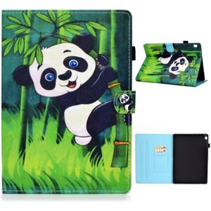 Generic Lenovo Tab M10 Cool Mønster Læder Flip Etui - Klatrer Panda Multicolor