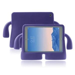 Generic Kids Cartoon iPad Air 2 Ekstra Beskyttende Etui - Lilla Purple