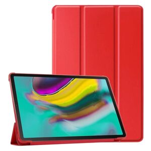 Generic Samsung Galaxy Tab A 10.1 (2019) tre-folds folio læder etui - Rø Red